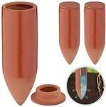 Relaxdays Tonkegel Keramik Terrakotta Mit Deckel 3er Set 20 cm x 6,5 cm