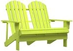 vidaXL Adirondack-Gartenbank 2-Sitzer Massivholz Tanne Gr&uuml;n 315906