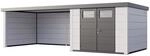 Ger&auml;tehaus Classico 3330 mit Lounge XL Links m. Wei&szlig;e Ecken 792 x 298 cm Wei&szlig;
