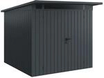 EcoStar Ger&auml;tehaus Euroline Pultdach 229 cm x 262 cm Anthrazitgrau 2-flg.