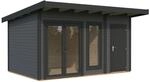 Palmako Holz-Gartenhaus Aurelia Pultdach Lackiert 436 cm x 300 cm 12,4 m&sup2;