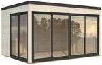 Palmako Holz-Gartenhaus Serena Slide Plus Pultdach Tauchgrundiert
