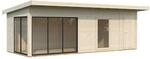 Palmako Holz-Gartenhaus Andrea Slide Pultdach Tauchgrundiert 735 cm x 300 cm