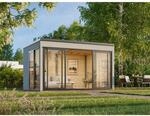 Palmako Holz-Gartenhaus Serena Slide Plus Pultdach Lackiert 420 cm x 320 cm