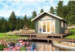 Lasita Holz-Gartenhaus Caroline 2.2 Satteldach Lasiert 390 cm x 575 cm