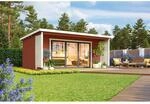 Lasita Holz-Gartenhaus Liverpool 3 Flachdach Lasiert 550 cm x 300 cm