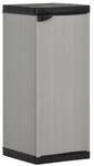 vidaXL Garten-Lagerschrank mit 1 Boden Grau und Schwarz 35x40x85 cm