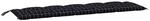 vidaXL Gartenbank-Auflage Schwarz Karomuster 180x50x7 cm Oxford-Gewebe 361634