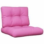 vidaXL Palettenkissen 2-Tlg Rosa Stoff 360665