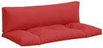 vidaXL Palettenkissen 2-Tlg Rot Stoff 360928