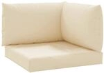 vidaXL Palettenkissen 3-Tlg Beige Oxford-Gewebe 315067