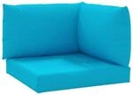 vidaXL Palettenkissen 3-Tlg Hellblau Oxford-Gewebe 315068