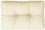 vidaXL Palettenkissen Creme 50x40x12 cm Stoff 360537