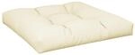 vidaXL Palettenkissen Creme 80x80x12 cm Stoff 360493