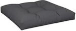 vidaXL Palettenkissen Schwarz 80x80x12 cm Stoff 360498