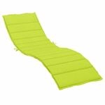 vidaXL Sonnenliegen-Auflage Hellgr&uuml;n 200x50x3 cm Oxford-Gewebe 314199