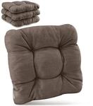 Beautissu HighLux SK Stuhlkissen 40x40x8cm Taupe 4tlg