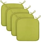 Bestlivings Stuhlkissen Canvas Gr&uuml;n 38 x 38 x 2 cm 4er Pack