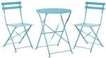 Beliani Bistro Set FIORI Seeblau