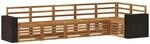 vidaXL Ecksofa Set 6 Stk Natur Massivholz Akazie 3384420