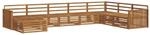 vidaXL Sofagarnituren 8 Tlg Natur Massivholz Akazie 3373934