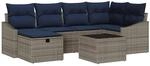 vidaXL Sofa Set mit Kissen 3 Stk Poly-Rattan 3360626