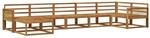 vidaXL Outdoor-Sofagarnitur 7 Stk Natur Massivholz Akazie 3382747