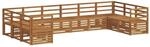 vidaXL Sofagarnituren 10 Tlg Natur Massivholz Akazie 3375539