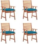 vidaXL Garten-Essst&uuml;hle 4 Stk mit Kissen Massivholz Akazie 3078339