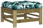 vidaXL Gartenhocker mit Kissen Kiefernholz Impr&auml;gniert 825673