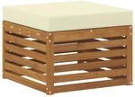 vidaXL Outdoor-Fu&szlig;hocker Massivholz Akazie Natur 900485
