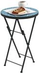Outsunny Gartentisch Metall 35,5 x 55H cm Blau