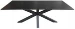 GarWoh Tisch Malaga 200x90cm Dark Grey Aluminium