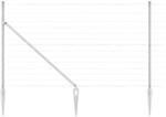 vidaXL Zaunpfosten Galvanisiert 25 x 1,4 m Stahl 3351434