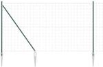 vidaXL Zaun mit Pfosten Gr&uuml;n 1,5 x 10 m Stahl 3350574