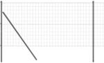 vidaXL Zaun mit Pfosten Grau 1 x 25 m Stahl und PVC 3350419