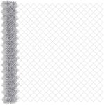 vidaXL Kettenzaun Silber 10 x 1,5 m Verzinkter Stahl 42004842