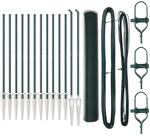 vidaXL Zaunpfosten Gr&uuml;n 25 x 1,2 m 25 mm Maschen Stahl 3353099