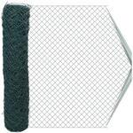 vidaXL Kettenzaun Gr&uuml;n 2 x 20 m Stahl 42033071