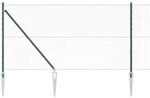 vidaXL Zaunpfosten Gr&uuml;n 25 x 1,2 m 13 mm Maschen Stahl 3353098