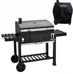 Taino Hero XXL Smoker Set Mit Haube BBQ Grillwagen Holzkohlegrill Grill R&auml;ucherofen