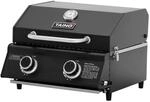 Taino Platinum Compact Dark Tischgrill 2 Brenner Gasgrill Edelstahl Kompakt Camping
