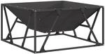 vidaXL Feuerstelle Schwarz 80 x 80 x 40 cm Stahl 858994