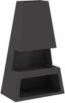 vidaXL Feuerstelle Schwarz 60 x 35 x 100 cm Stahl 858938