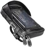 Hama Handy-Tasche f&uuml;r Fahrrad-/Motorrad 360&deg;-Drehbar Wasserabweisend Schwarz