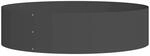 vidaXL Pflanzenring Schwarz 80 x 80 x 20 cm Kaltgewalzter Stahl 873620
