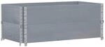vidaXL Pflanzkisten Grau 100x50 cm Massivholz Kiefer 2154437