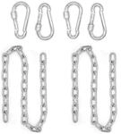 AMANKA 2er Set H&auml;ngesessel Kette 100 cm Aufh&auml;ngung mit 4 Karabiner bis 230 kg