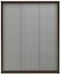 vidaXL Insektenschutz-Plissee f&uuml;r Fenster Aluminium Braun 80x100 cm 148654