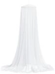 vidaXL Moskitonetz f&uuml;r Bett 220 Mesh Wei&szlig; 56x56x220 cm 4010052